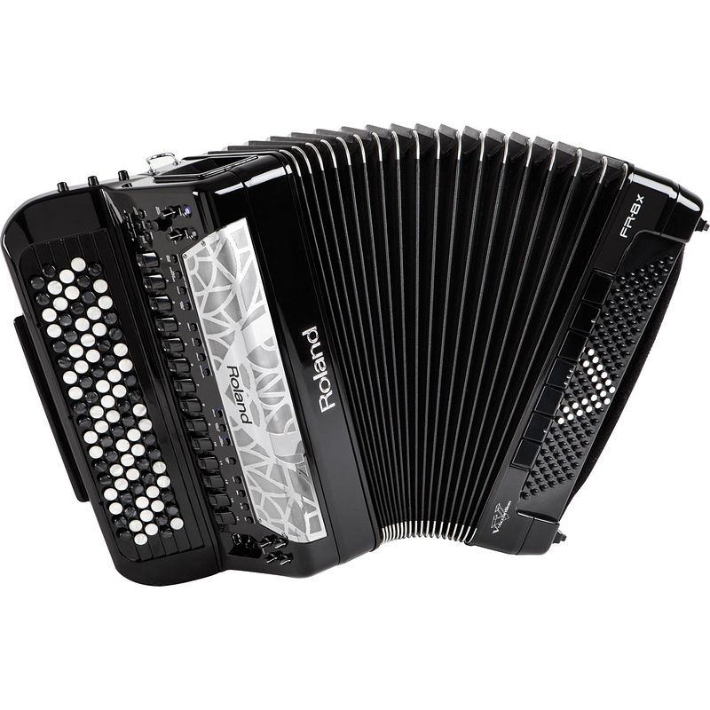 Foto van Roland fr-8xb bk v-accordion knoppenklavier zwart