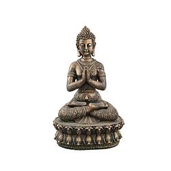 Foto van Ptmd lerry bronze poly statue of praying buddha woman