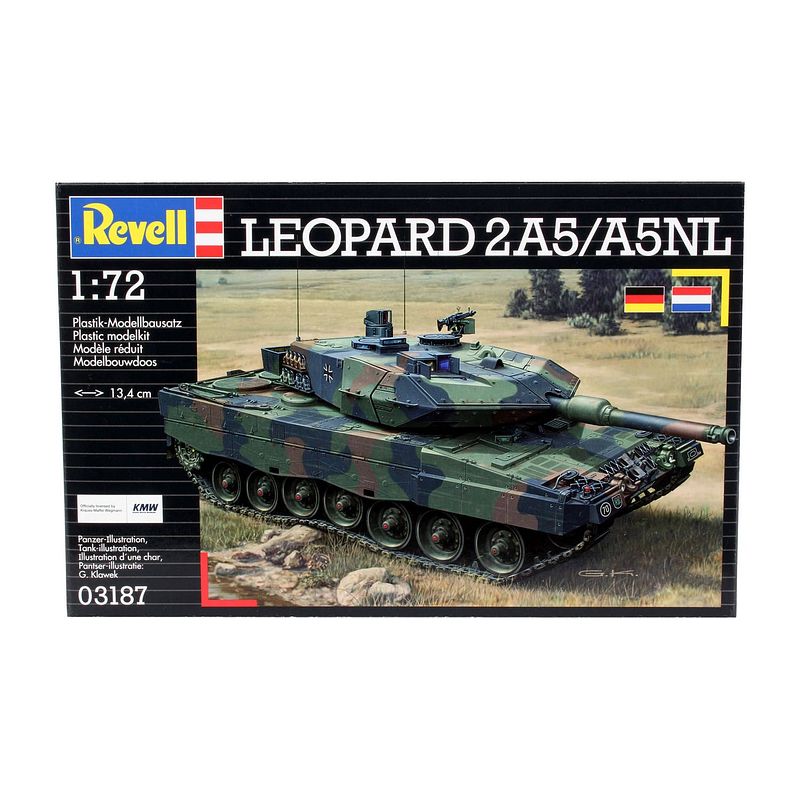 Foto van Leopard 2a5/a5nl revell - schaal 1 -72 - bouwpakket revell militair