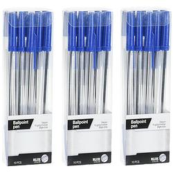 Foto van Balpennen set - 50x - schrijfmaterialen - kleur blauw - pennen