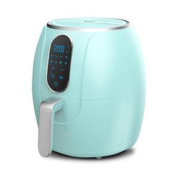 Foto van Turbotronic tt-af3d digitale airfryer/ friteuse - 3 liter turquoise