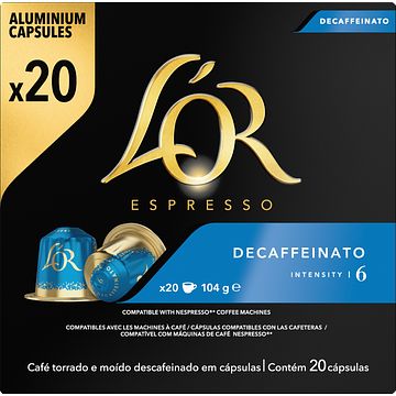 Foto van L'sor espresso decaffeinato koffiecups voordeelpak 20 stuks bij jumbo