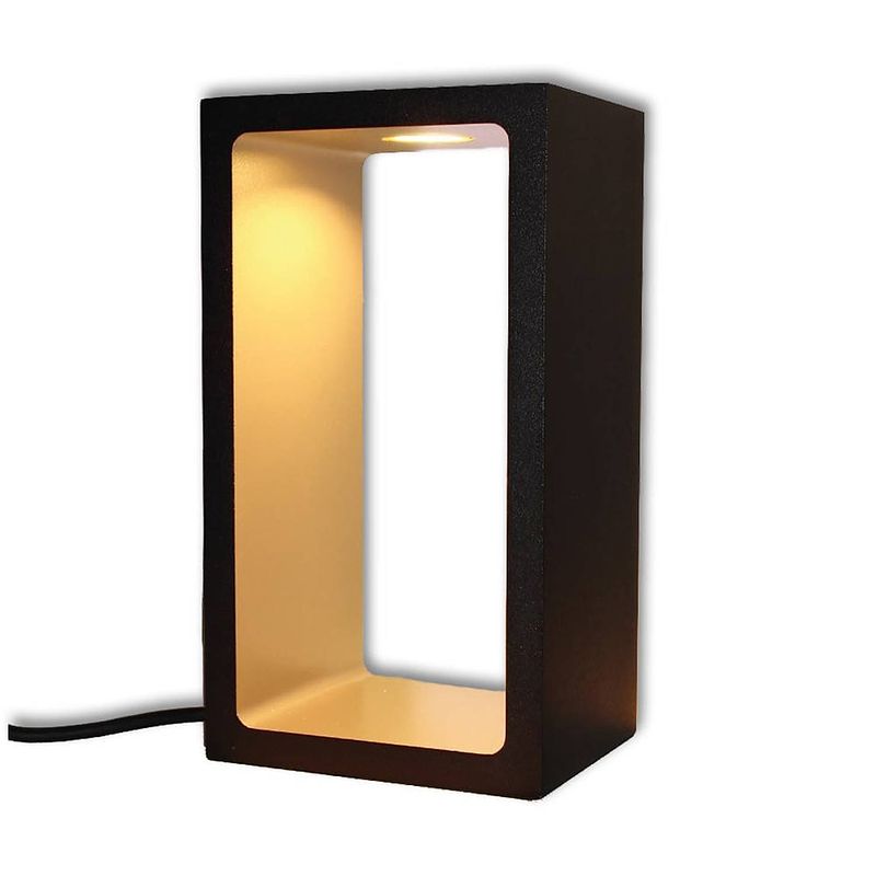 Foto van Artdelight tafellamp corridor h 18 cm b 10 cm zwart-mat goud