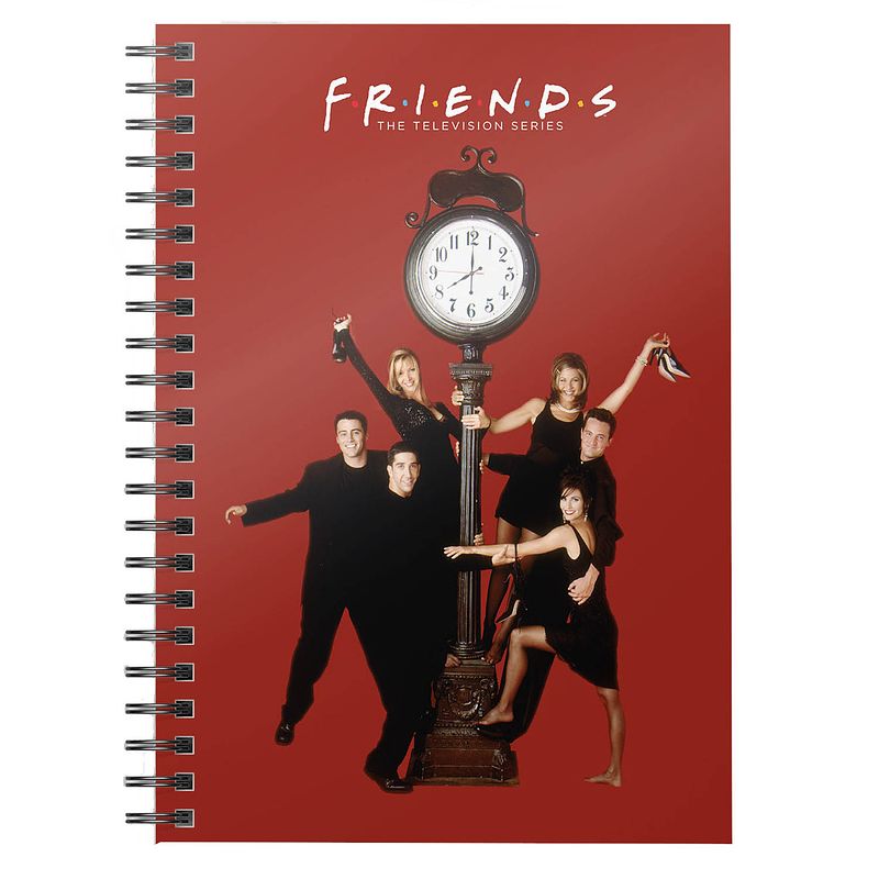 Foto van Sd toys notitieboek a5 friends 15 x 21 cm karton rood