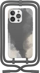 Foto van Change case tiedye apple iphone 13 pro back cover met koord grijs