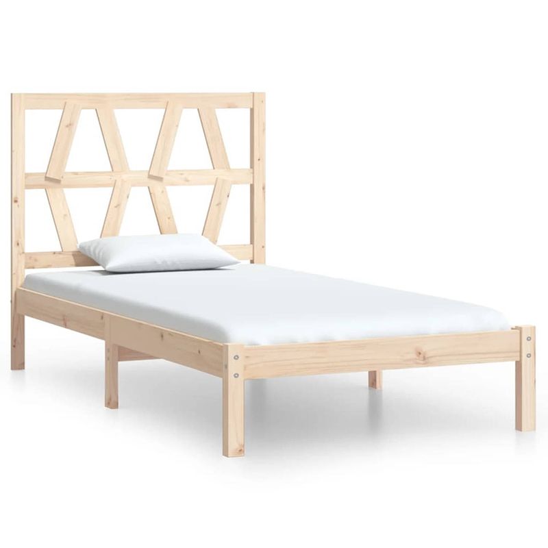 Foto van Vidaxl bedframe massief grenenhout 90x200 cm