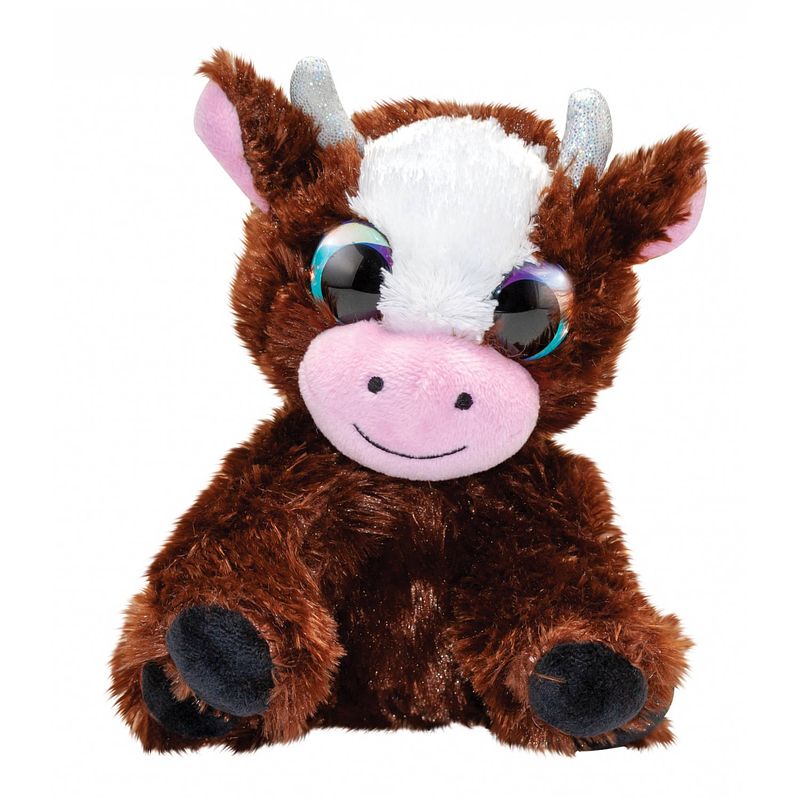 Foto van Lumo stars knuffel lumo cow molly 15 cm bruin