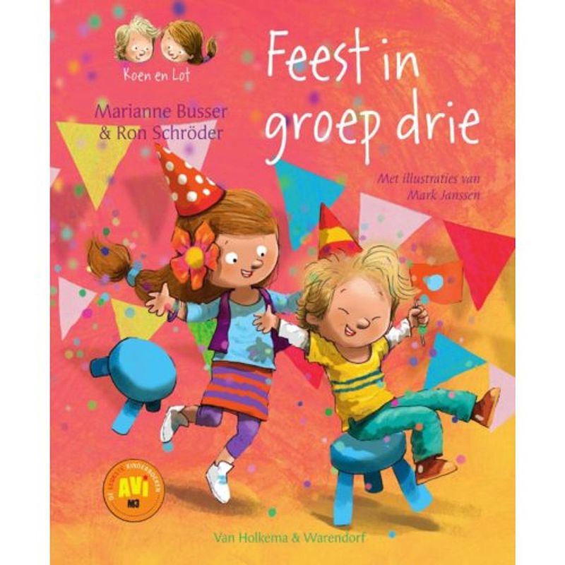 Foto van Feest in groep drie - koen en lot