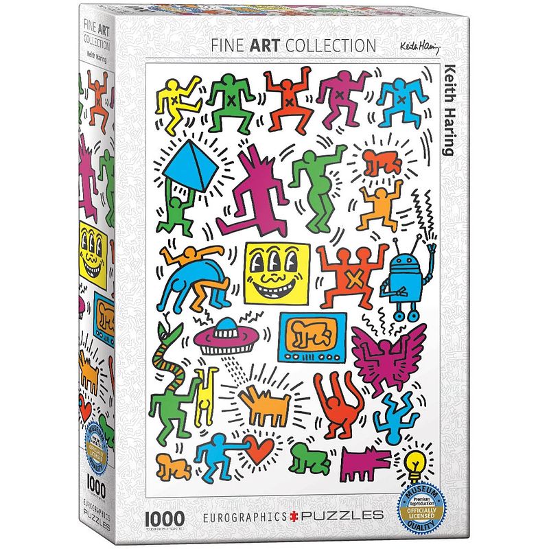 Foto van Eurographics puzzel collage - keith haring - 1000 stukjes