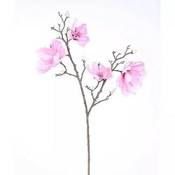 Foto van Buitengewoon de boet - magnolia tak 2-taks pink 86 cm kunstplant