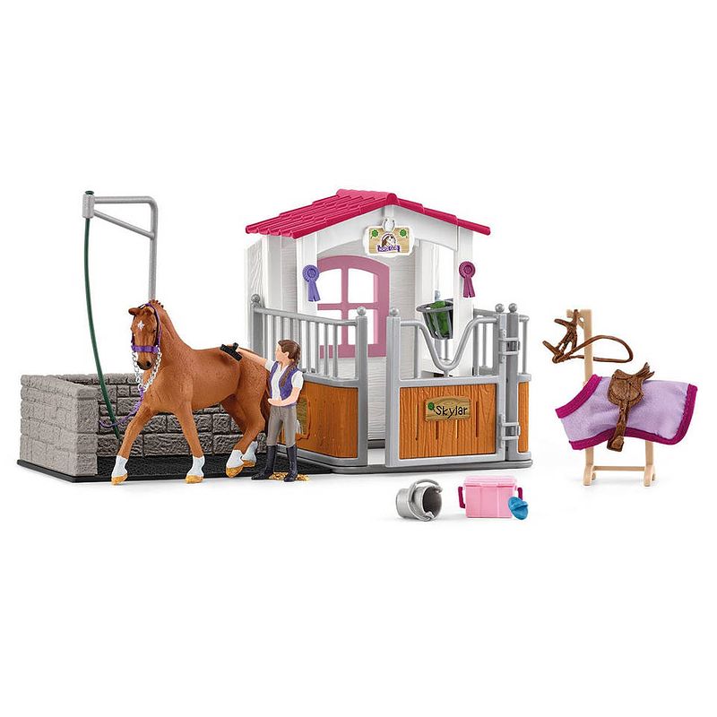 Foto van Schleich horse club wasplaats met paardenbox 72177