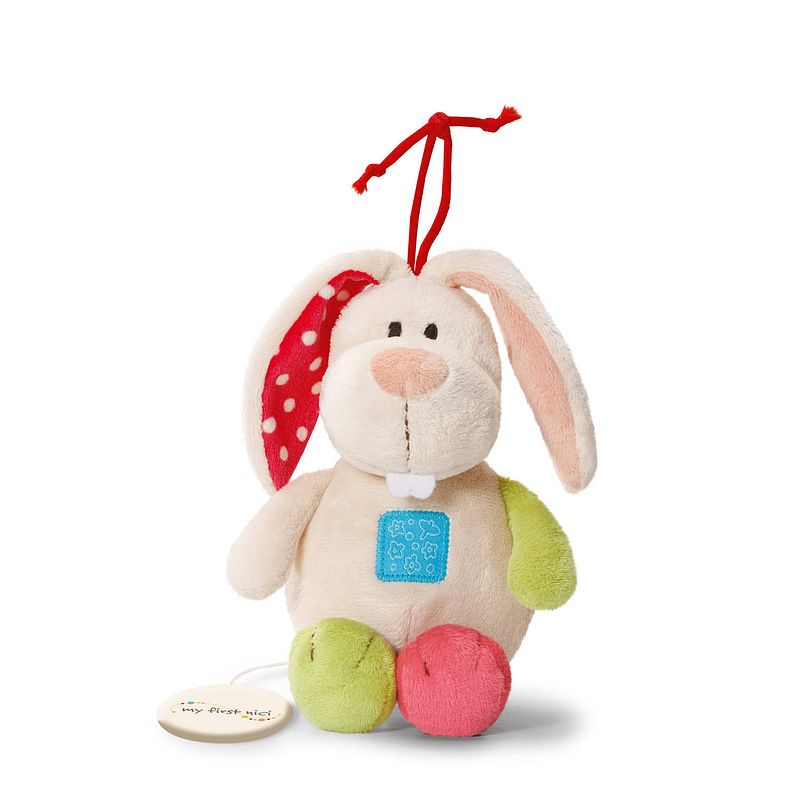 Foto van Nici muziekdoosje rabbit tilli 18 x 10 cm pluche/polyester