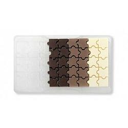 Foto van Chocolade mal puzzel - decora