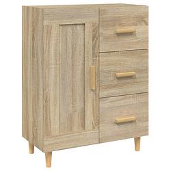 Foto van Vidaxl dressoir 69,5x34x90 cm bewerkt hout sonoma eikenkleurig