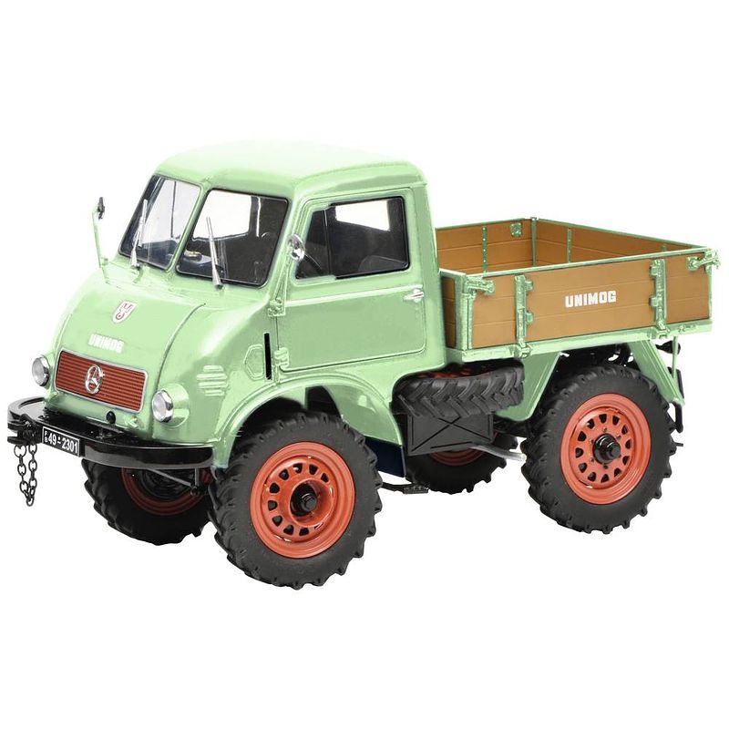 Foto van Schuco mercedes unimog 401 1:18 vrachtwagen