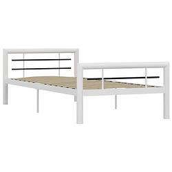 Foto van The living store metalen bedframe - elegant - klassiek - bedden - 100x200 cm - sterke lattenbodem - massieve