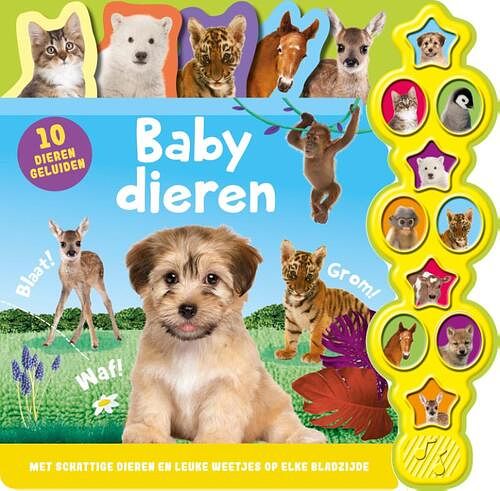 Foto van Geluidenboek - babydieren - kathryn beer - kartonboekje;kartonboekje (9789036643450)