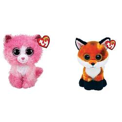 Foto van Ty - knuffel - beanie boo'ss - reagan cat & fox