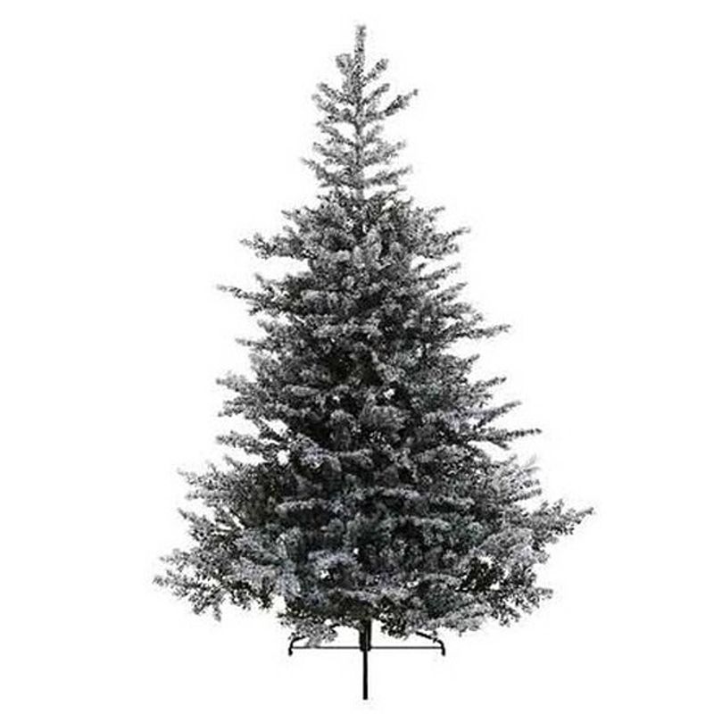 Foto van Kunst kerstboom grandis fir 575 tips met sneeuw 120 cm - kunstkerstboom