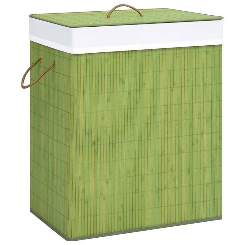 Foto van Vidaxl wasmand 100 l bamboe groen