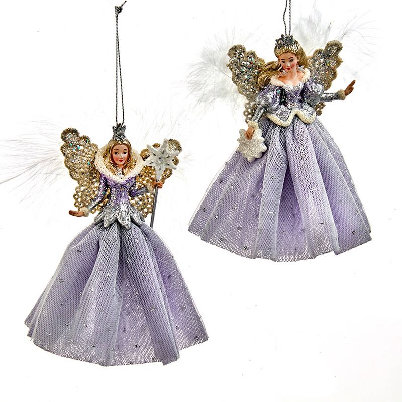 Foto van Kurt s. adler - ornament plastic lavendel fairy l14cm