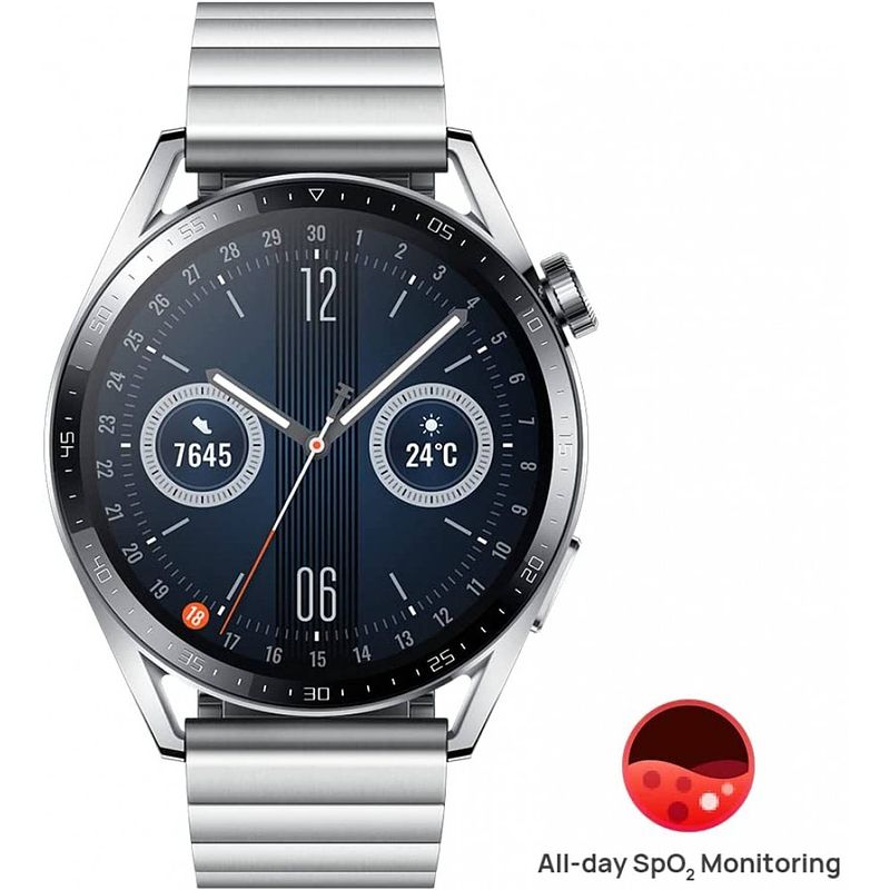 Foto van Huawei smartwatch gt3 elite 46mm (zilver)
