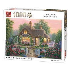 Foto van King puzzel cottage collection rose petal gift shop - 1000 stukjes