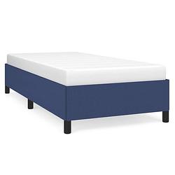 Foto van Vidaxl bedframe stof blauw 80x200 cm