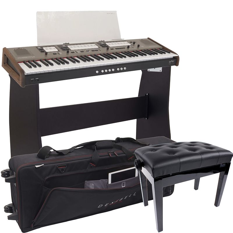 Foto van Dexibell classico l3 digitaal orgel + onderstel + draagtas + pianobank