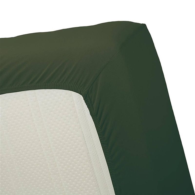 Foto van Beddinghouse hoeslaken jersey dark green-2-persoons (140 x 200/210/220 cm)