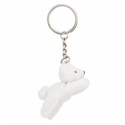 Foto van Pluche sleutelhanger ijsbeer knuffel 6 cm - knuffel sleutelhangers