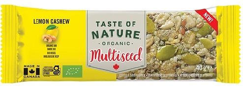 Foto van Taste of nature lemon cashew reep