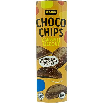 Foto van Jumbo choco chips karamel zeezout 125g