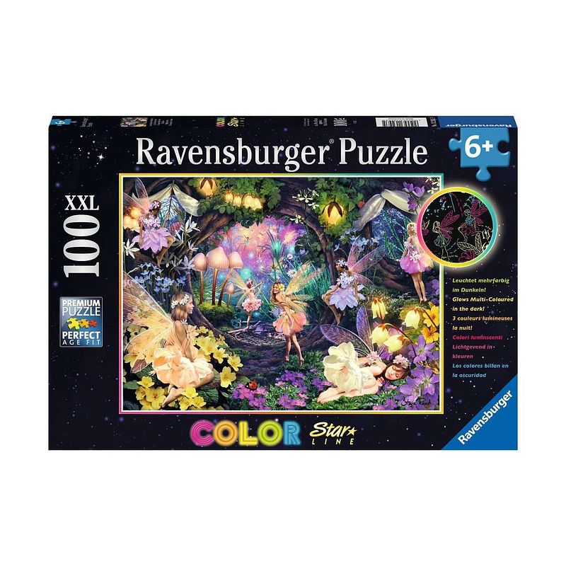 Foto van Ravensburger kinderpuzzel 100 xxl elfenbos