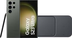 Foto van Samsung galaxy s23 ultra 512gb groen 5g + duo draadloze oplader 15w