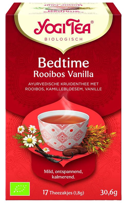 Foto van Yogi tea bedtime rooibos vanilla