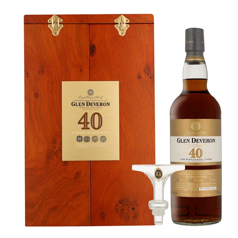 Foto van Glen deveron 40 years 70cl whisky + giftbox