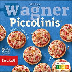 Foto van Wagner piccolinis mini pizza salami 9 stuks 270g bij jumbo