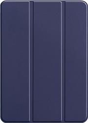 Foto van Just in case tri-fold apple ipad pro 12.9 inch (2021) book case blauw