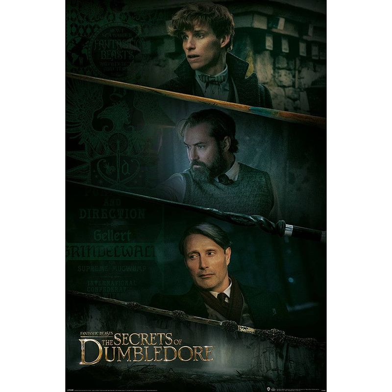 Foto van Pyramid fantastic beasts the secrets of dumbledore three wands poster 61x91,5cm