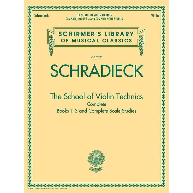Foto van G. schirmer the school of violin technics complete vioolboek