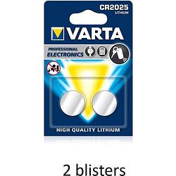 Foto van Varta cr2025 lithium 3v - 4 stuks