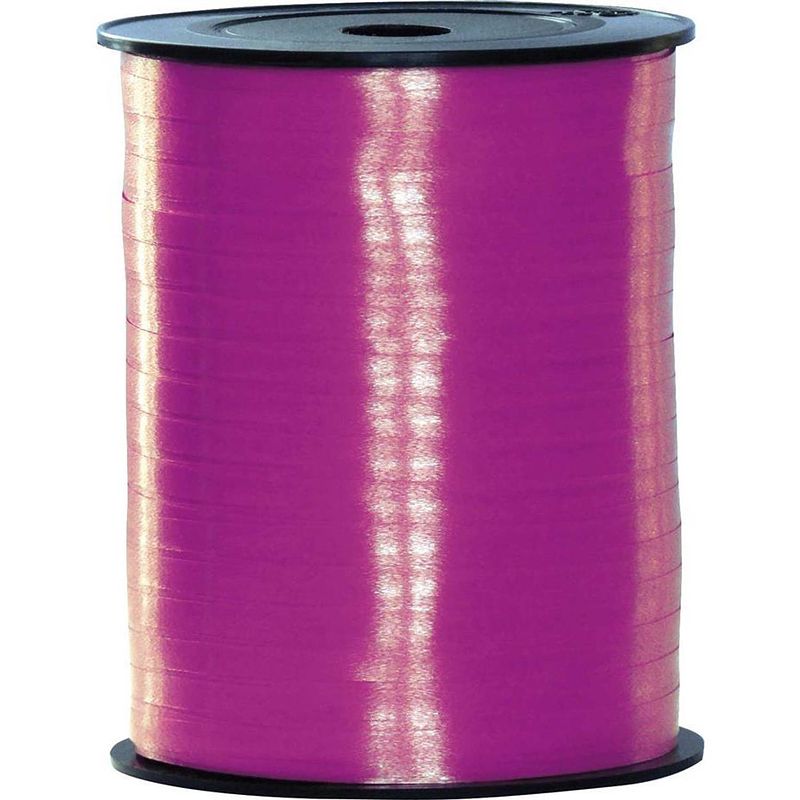 Foto van Fuchsia roze sier cadeau lint 500 meter x 5 milimeter breed - cadeaulinten