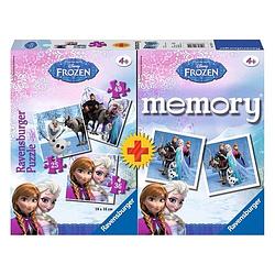 Foto van Ravensburger spel memory + puzzel frozen