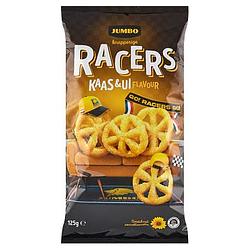 Foto van Jumbo knapperige racers kaas & ui chips 125g