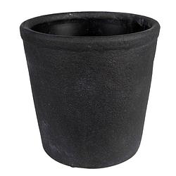 Foto van Clayre & eef bloempot ø 16x16 cm grijs keramiek bloempot binnen plantenpot plant pot grijs bloempot binnen plantenpot