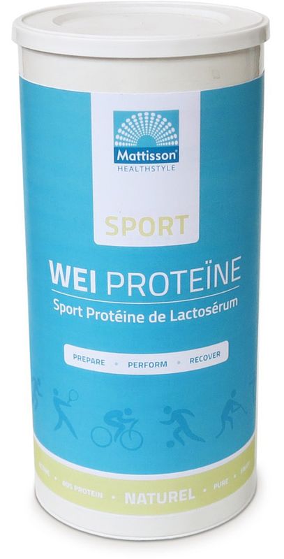 Foto van Mattisson healthstyle sport wei proteïne naturel