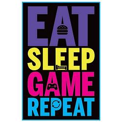 Foto van Pyramid eat sleep game repeat gaming poster 61x91,5cm