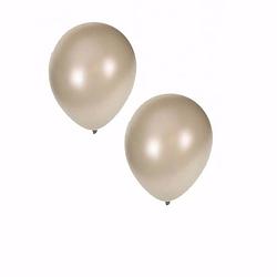 Foto van 30x stuks metallic zilveren party ballonnen 36 cm - ballonnen