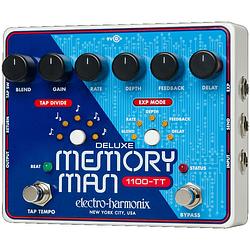 Foto van Electro harmonix deluxe memory man tap tempo 1100ms delaypedaal